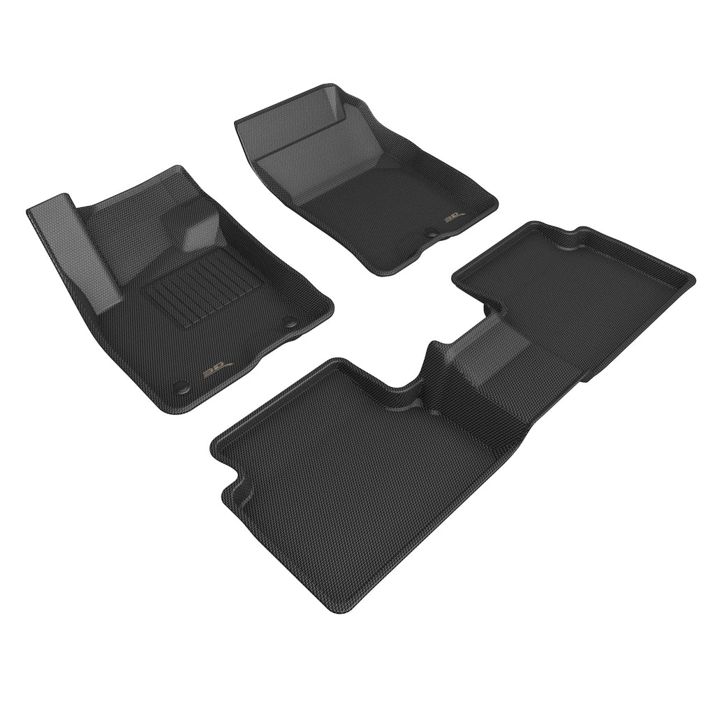 21- Ford Bronco Kagu Rear Floor Liners Black  -  3D MAXpider L1FR14601509