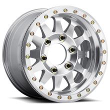 Load image into Gallery viewer, Aluminum Wheels 17x9 Beadlock MR101 Bolt Pattern 6 On 139.7 Offset -12 Lip Size 3.15 Raw Machined Method