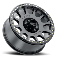 Load image into Gallery viewer, Aluminum Wheels 17x8.5 Beadlock MR105 Bolt Pattern 6 On 139.7 Offset 0 Lip Size 1.46 Matte Black MB Method