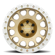 Load image into Gallery viewer, Aluminum Wheels 17x9 Beadlock MR105 Bolt Pattern 6 On 139.7 Offset -38 Lip Size 1.77 Gold GD Method