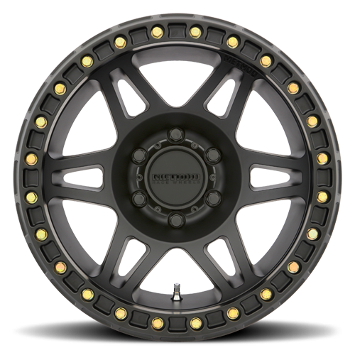 Aluminum Wheels 17x9 Beadlock MR106 Bolt Pattern 5 On 127 Offset -44 Lip Size 0 Matte Black MB Method