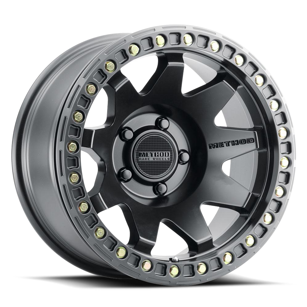 Aluminum Wheels 17x9 MR108 Bolt Pattern 5 On 127 Offset -44 Lip Size 0.63 Matte Black MB Method