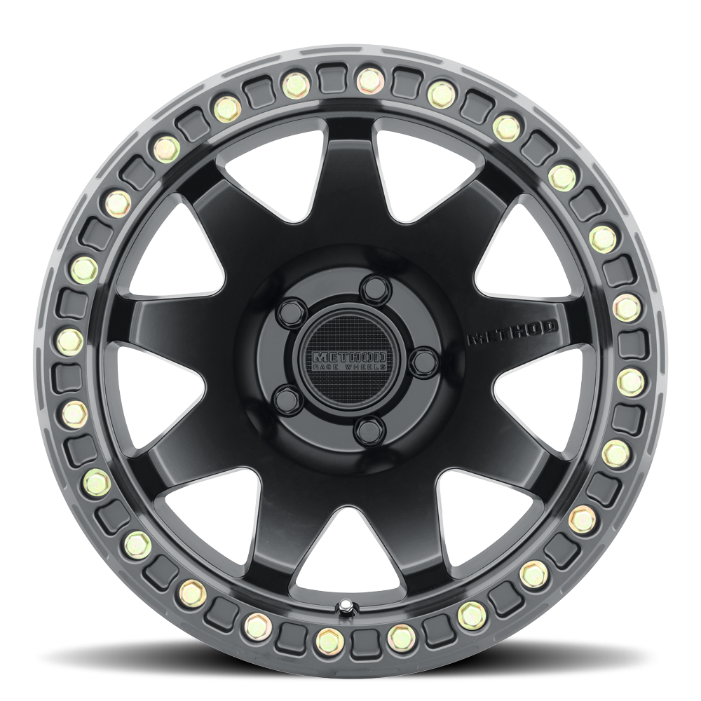 Aluminum Wheels 17x9 MR108 Bolt Pattern 5 On 127 Offset -44 Lip Size 0.63 Matte Black MB Method