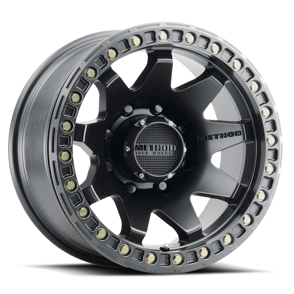 Aluminum Wheels 17x9 MR108 Bolt Pattern 8 On 165.1 Offset -44 Lip Size 0.63 Matte Black MB Method