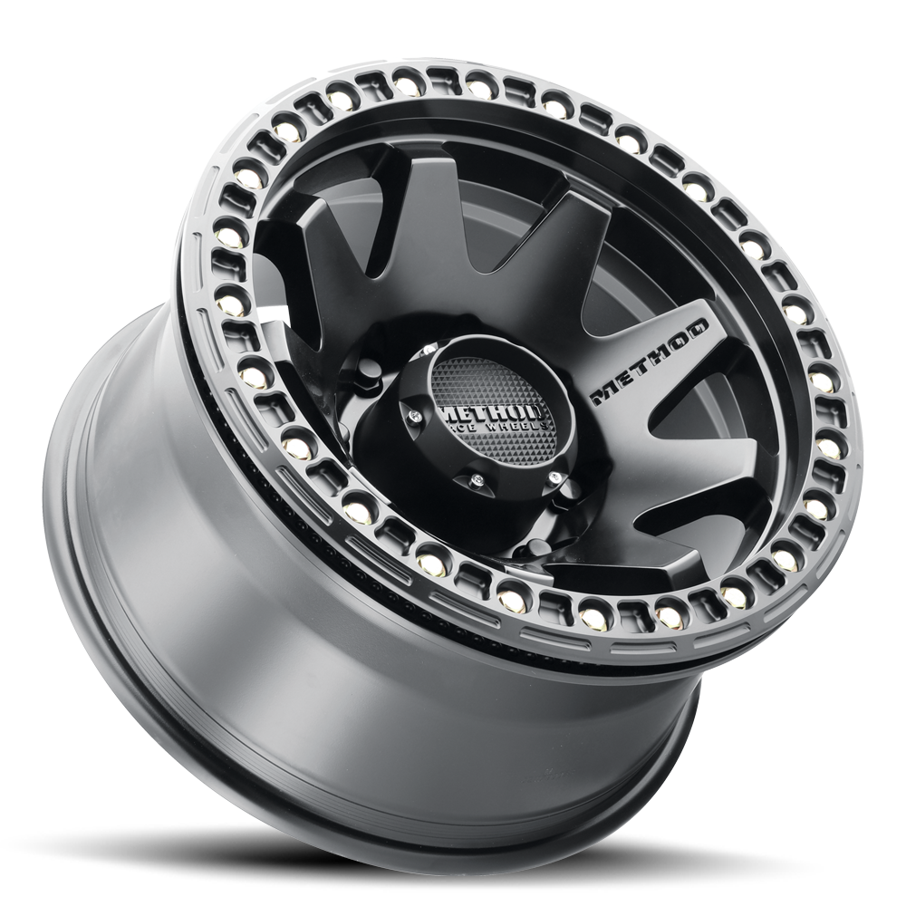 Aluminum Wheels 17x9 MR108 Bolt Pattern 8 On 165.1 Offset -44 Lip Size 0.63 Matte Black MB Method