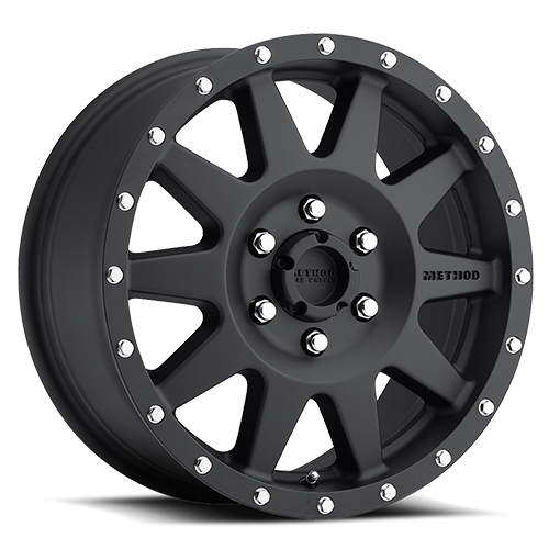 Aluminum Wheels 20x9 The Standard MR301 Bolt Pattern 6 On 135 Offset 18 Lip Size 1.85 Matte Black MB Method