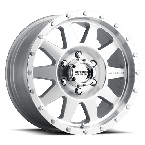 Aluminum Wheels 20x9 The Standard MR301 Bolt Pattern 6 On 139.7 Offset 18 Lip Size 1.85 Machined SL Clear Coat Method