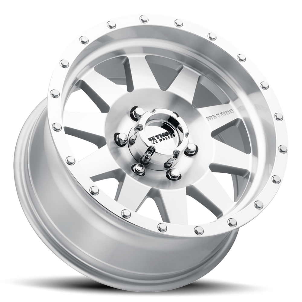 Aluminum Wheels 20x9 The Standard MR301 Bolt Pattern 6 On 139.7 Offset 18 Lip Size 1.85 Machined SL Clear Coat Method