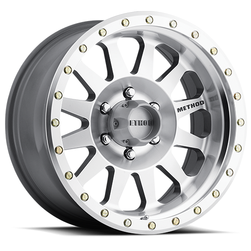 Aluminum Wheels 20x10 Double Standard MR304 Bolt Pattern 6 On 135 Offset -18 Lip Size 3.9 Machined SL Clear Coat Method