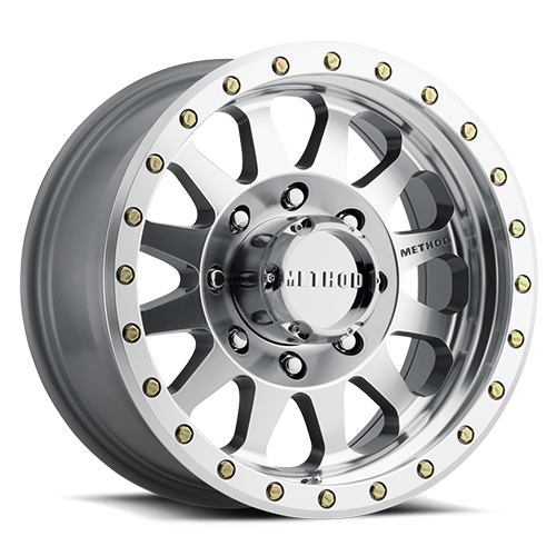 Aluminum Wheels 20x10 Double Standard MR304 Bolt Pattern 8 On 170 Offset -18 Lip Size 3.9 Machined SL Clear Coat Method