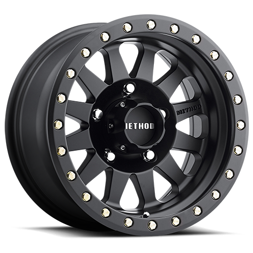 Aluminum Wheels 15x8 Double Standard MR304 Bolt Pattern 5 On 139.7 Offset -24 Lip Size 3.5 Matte Black MB Method