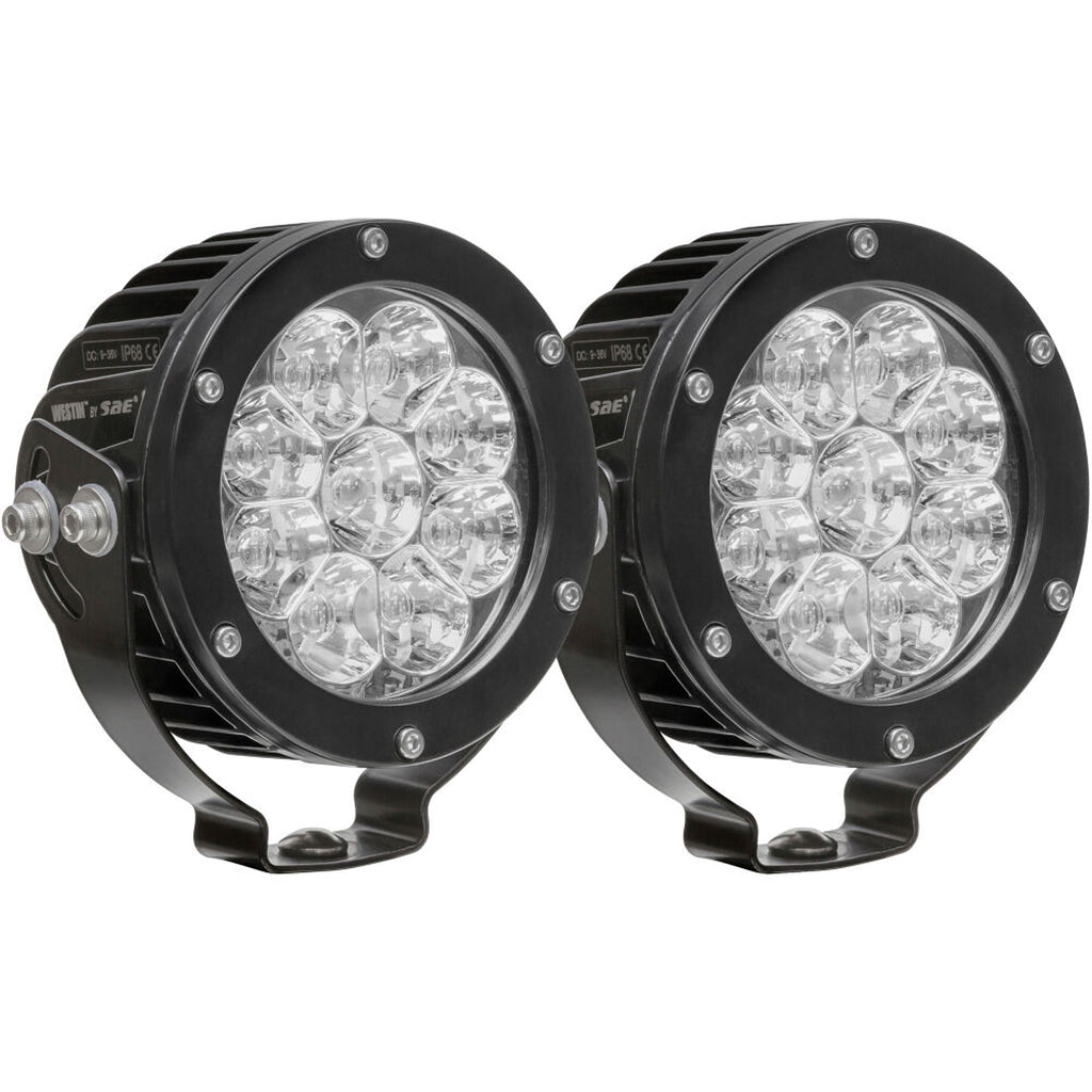 Axis LED Auxiliary Light Round Spot Pattern Pair - Westin 09-12007A-PR