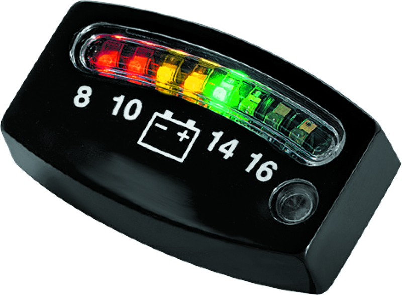 Kuryakyn LED Battery Gauge Universal Black