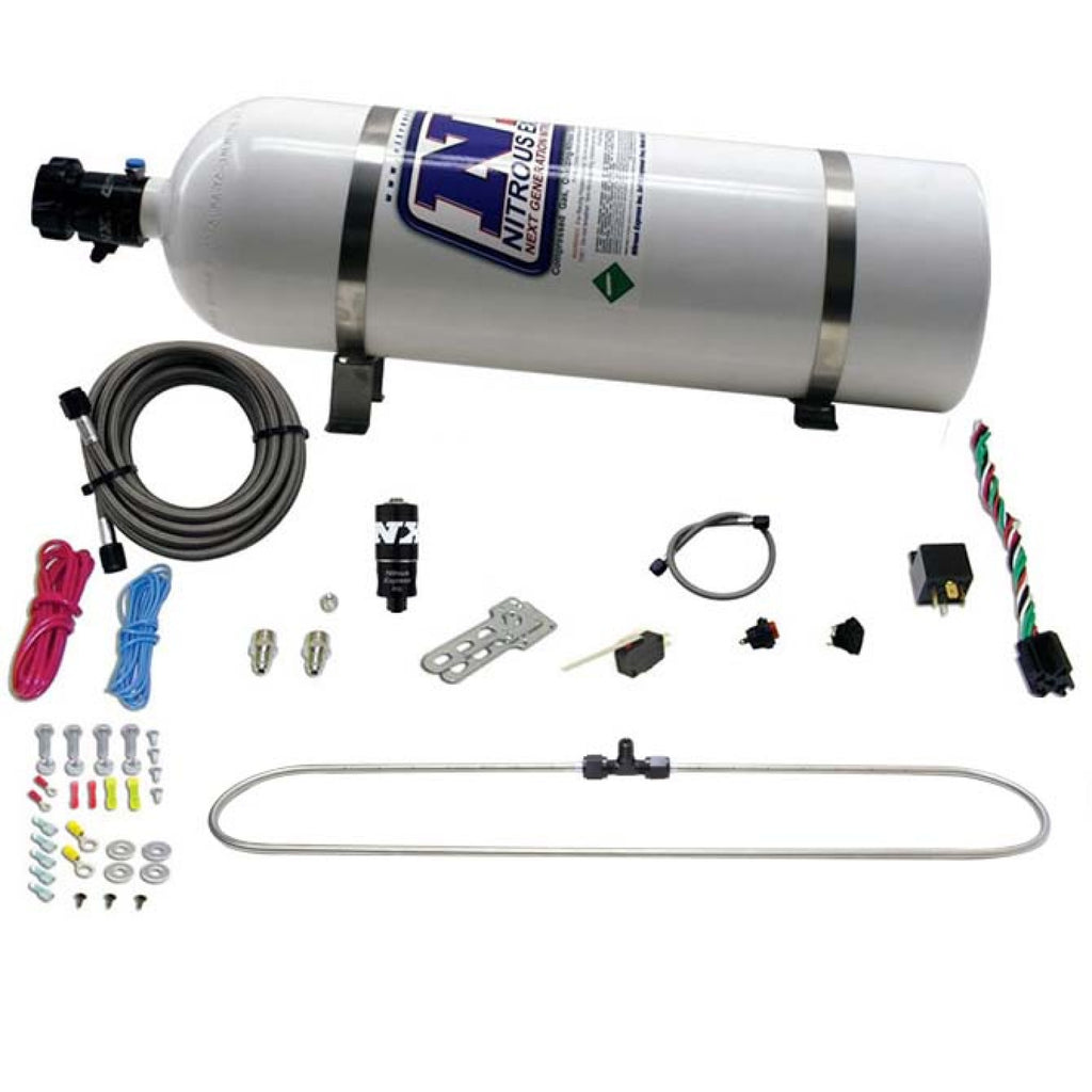 Nitrous Express N-Tercooler System With 15Lb Bottle (Remote Mount Solenoid)