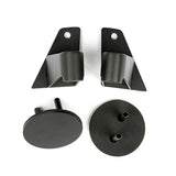 Mirror Relocation Bracket Kit, Textured Black; 07-18 Jeep Wrangler JK - Rugged Ridge 11025.07