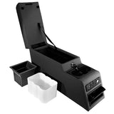 Center Console, Ultimate, Locking, Black; 76-95 Jeep CJ/Wrangler YJ - Rugged Ridge 13102.01