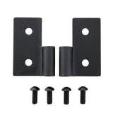 Lower Door Hinge Brackets 76-06 Wrangler CJ/YJ/TJ/LJ Black Smittybilt - Smittybilt 7607