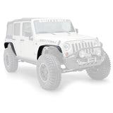 XRC Fender Flares 07-18 Wrangler JK Set Of 4 Black Textured 2DR/4DR Smittybilt - Smittybilt 76837