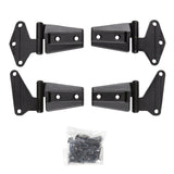 Door Hinges 07-18 Wrangler JK 2/4 DR Black Smittybilt - Smittybilt 7687