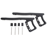 Jeep JK Grab Handles Rear Aluminum 2007-2018 Jeep Wrangler 2DR/4DR Pair Black Smittybilt - Smittybilt 76932