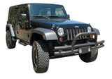 Double Tube Bumper Textured Black - Front with Light Pod & Stinger - Rampage 88625