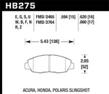 Performance Street Brake Pads (4) - Hawk Performance HB275F.620