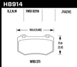 HPS 5.0 Disc Brake Pad; 0.580 Thickness; - Hawk Performance HB914B.580