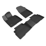 KAGU Floor Mat; Black; 3 pc.; 2 pc. Front Row; 1 pc. 2nd Row;