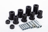 Control Arm Bushing Kit; Black; 4 pc.; Front Lower And Upper;