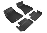 KAGU Floor Mat; Black; 4 pc.; Front and Rear;