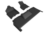 KAGU Floor Mat; Black; 3 pc.; 2 pc. Front Row; 1 pc. 2nd Row;