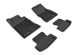 KAGU Floor Mat; Black; 4 pc.; Front and Rear;