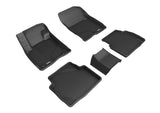 KAGU Floor Mat; Black; 5 pc.; 2 pc. Front Row; 3 pc. 2nd Row;