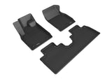 KAGU Floor Mat; Black; 3 pc.; 2 pc. Front Row; 1 pc. 2nd Row;