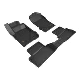 KAGU Floor Mat; Black; 3 pc.; 2 pc. Front Row; 1 pc. 2nd Row;