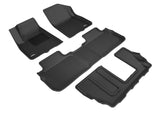 KAGU Floor Mat; Black; 4 pc.; 2 pc. Front Row; 1 pc. 2nd Row; 1 pc. 3rd Row;