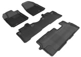 KAGU Floor Mat; Black; 4 pc.; 2 pc. Front Row; 1 pc. 2nd Row; 1 pc. 3rd Row;