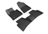 KAGU Floor Mat; Black; 4 pc.; Front and Rear;