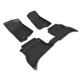 KAGU Floor Mat; Black; 3 pc.; 2 pc. Front Row; 1 pc. 2nd Row;