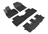 KAGU Floor Mat; Black; 4 pc.; 2 pc. Front Row; 1 pc. 2nd Row; 1 pc. 3rd Row;