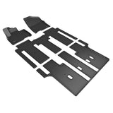 KAGU Floor Mat; Black; 4 pc.; 2 pc. Front Row; 1 pc. 2nd Row; 1 pc. 3rd Row;