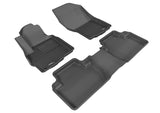 KAGU Floor Mat; Black; 3 pc.; 2 pc. Front Row; 1 pc. 2nd Row;