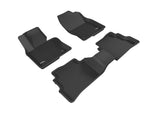 KAGU Floor Mat; Black; 3 pc.; 2 pc. Front Row; 1 pc. 2nd Row;