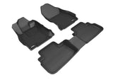 KAGU Floor Mat; Black; 4 pc.; Front and Rear;