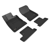 KAGU Floor Mat; Black; 4 pc.; 2 pc. Front Row; 2 pc. 2nd Row;