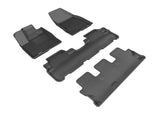 KAGU Floor Mat; Black; 4 pc.; 2 pc. Front Row; 1 pc. 2nd Row; 1 pc. 3rd Row;