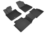 KAGU Floor Mat; Black; 3 pc.; 2 pc. Front Row; 1 pc. 2nd Row;