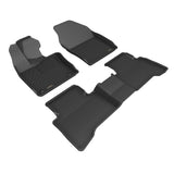 KAGU Floor Mat; Black; 3 pc.; 2 pc. Front Row; 1 pc. 2nd Row;