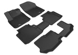 KAGU Floor Mat; Black; 4 pc.; 2 pc. Front Row; 1 pc. 2nd Row; 1 pc. 3rd Row;