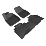 KAGU Floor Mat; Black; 3 pc.; 2 pc. Front Row; 1 pc. 2nd Row;